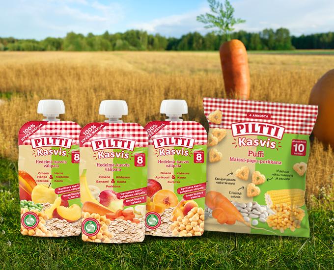 PILTTI Kasvis välipalat ja Puffi