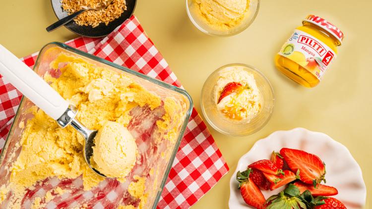 Mango-kookos froyo resepti