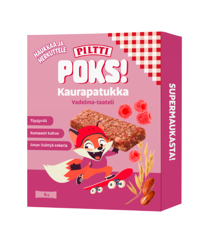 PILTTI POKS! Vadelma-taateli monipakkaus